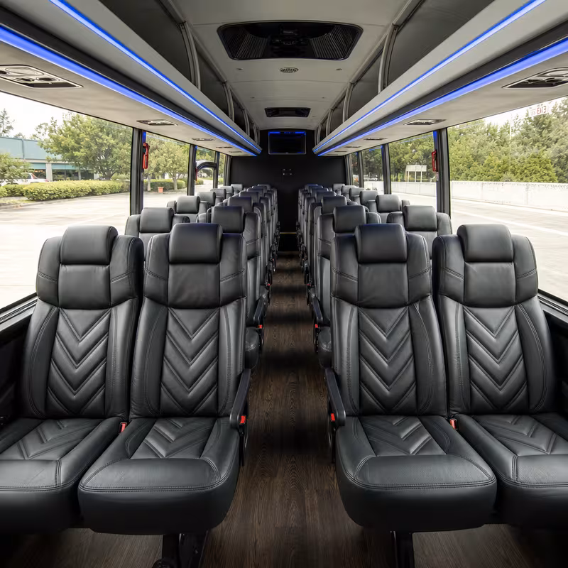15-35 Passenger Minibus Interior