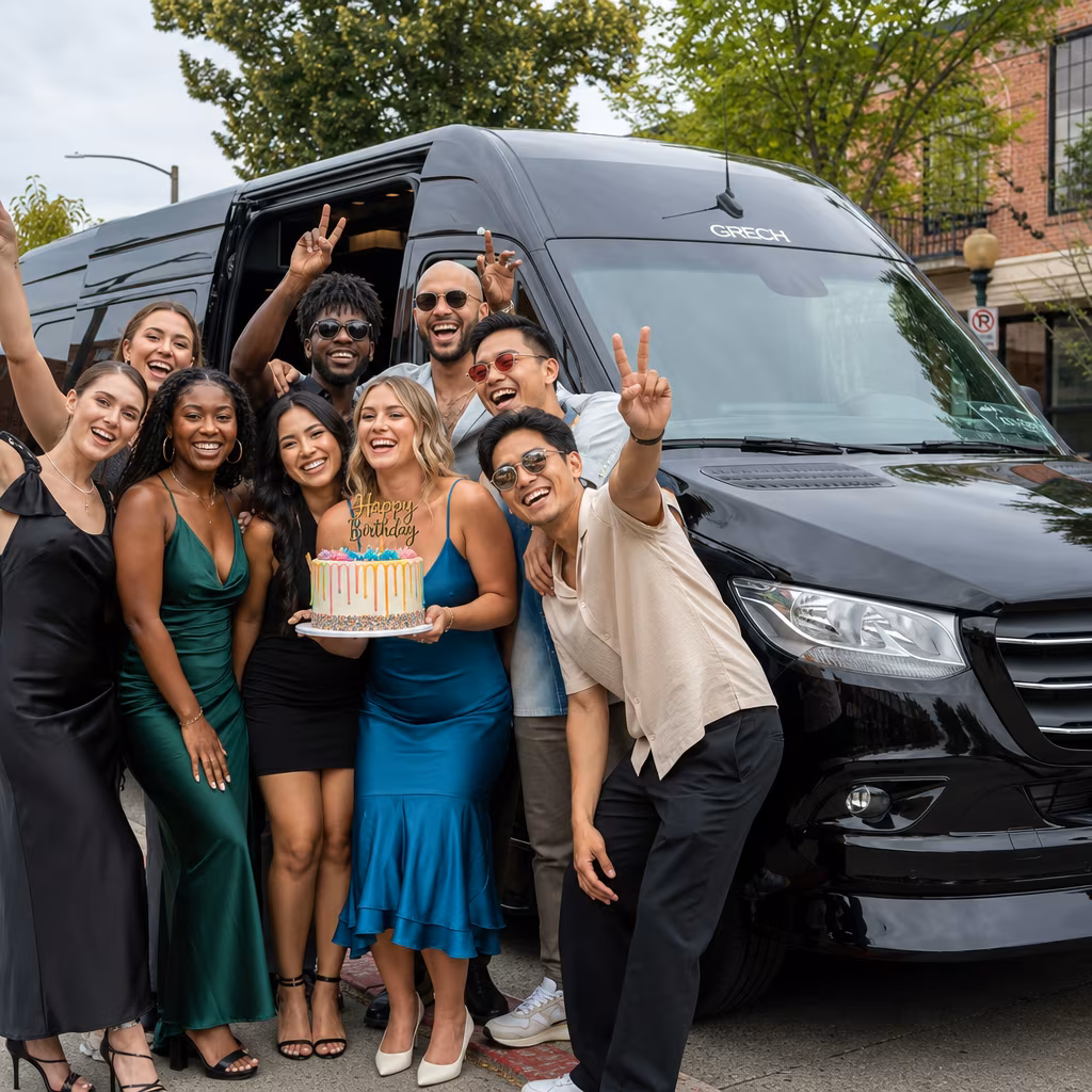 Birthday party bus