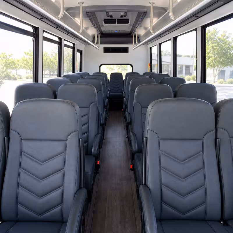 15-35 Passenger Minibus Interior