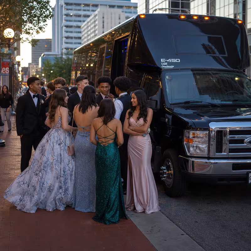 Passengers loading luggage while boarding an San Jose group shuttle