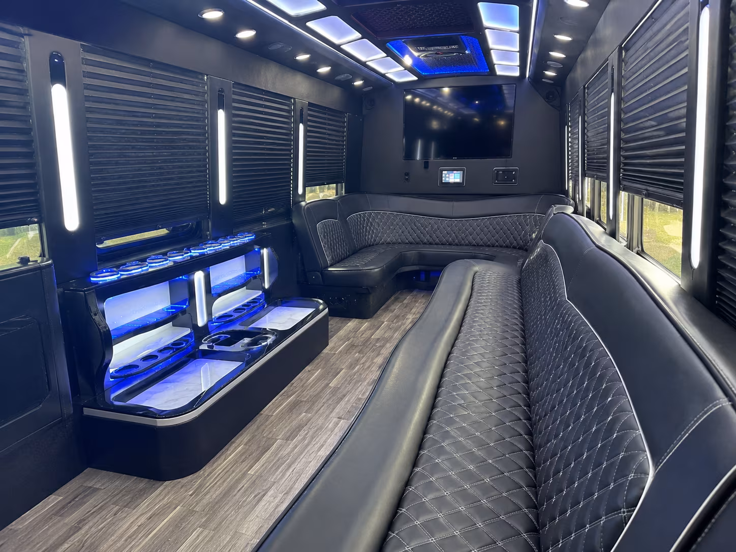 San Jose Concert & Music Festival Transportation party bus exterior