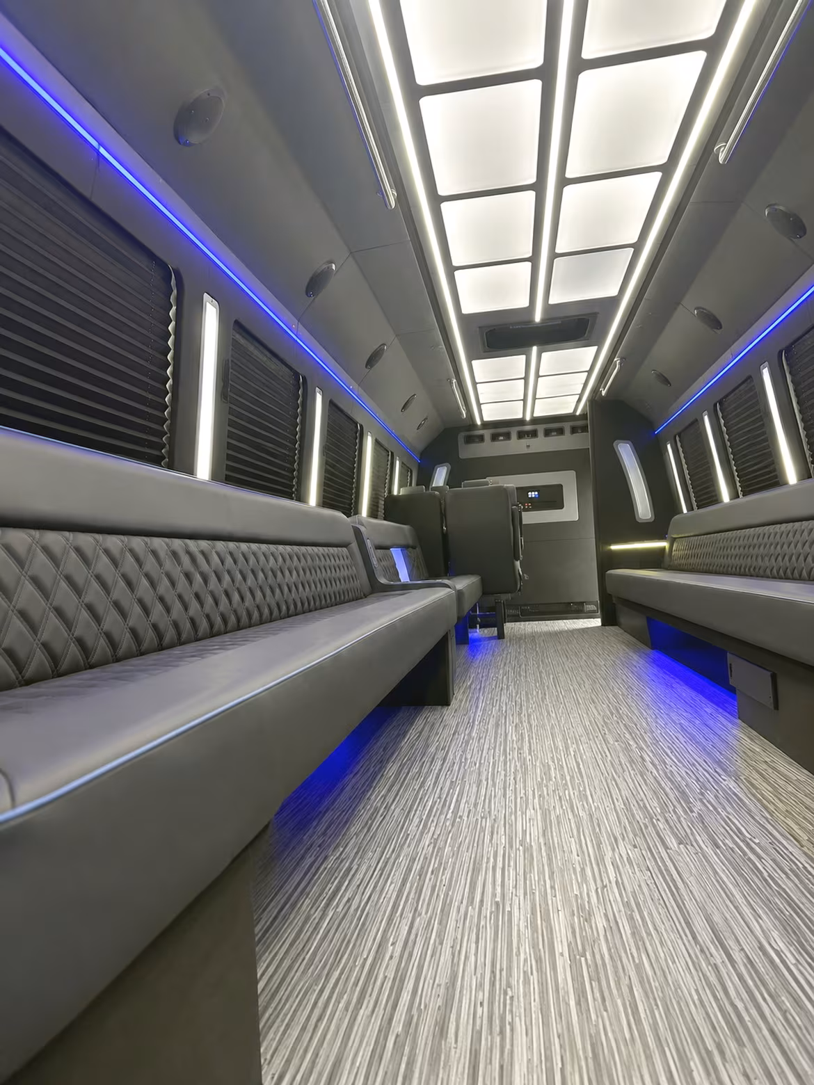 San Jose Concert & Music Festival Transportation party bus interior