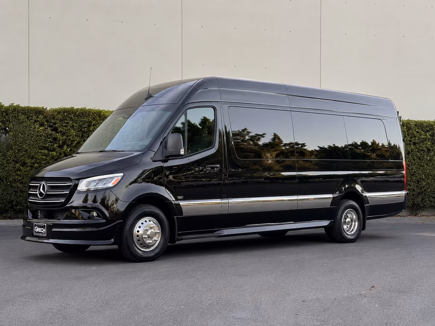 San Jose Corporate Transportation party bus exterior
