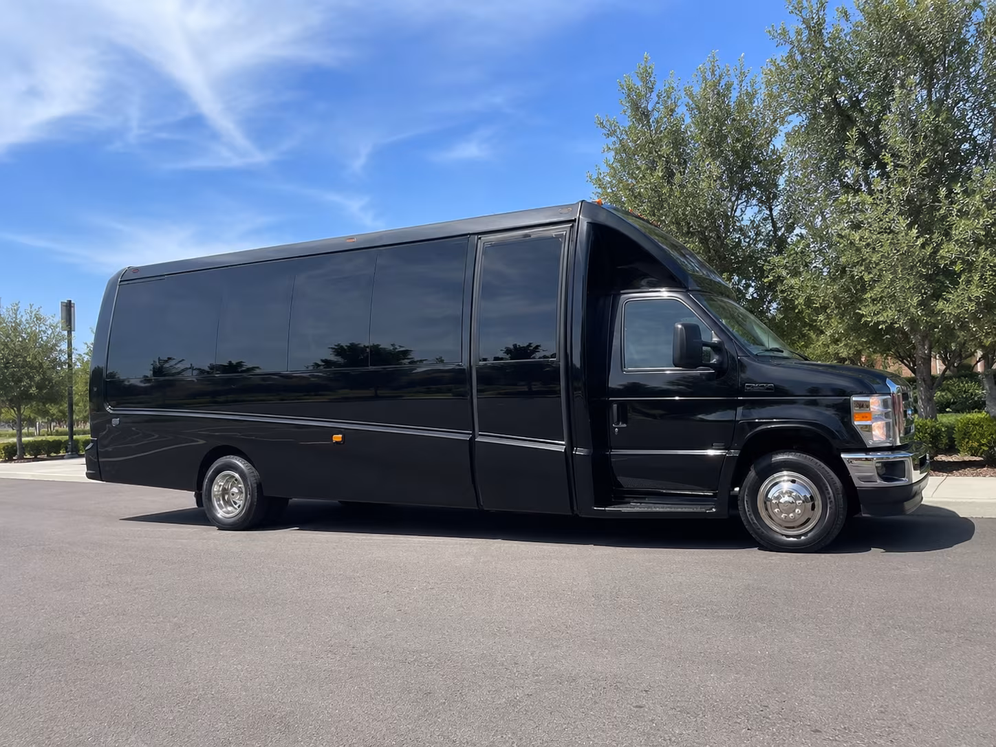 San Jose Corporate Transportation party bus exterior
