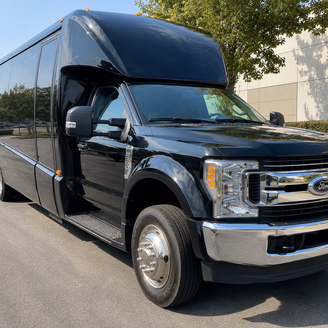 San Jose Corporate Transportation party bus exterior