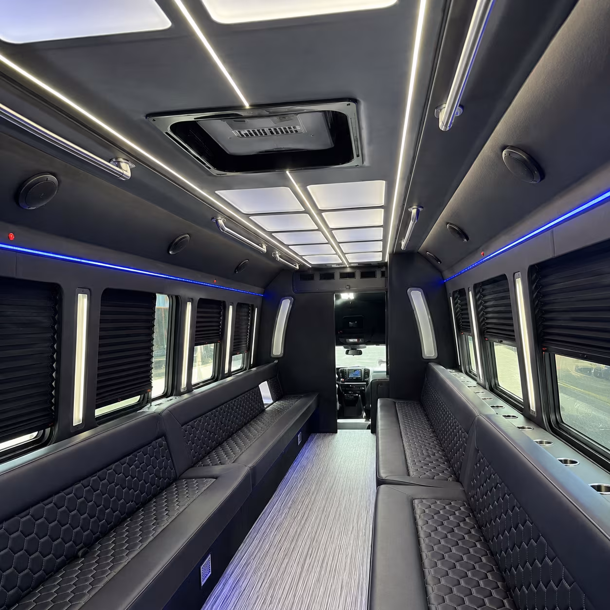San Jose Wedding Transportation party bus exterior
