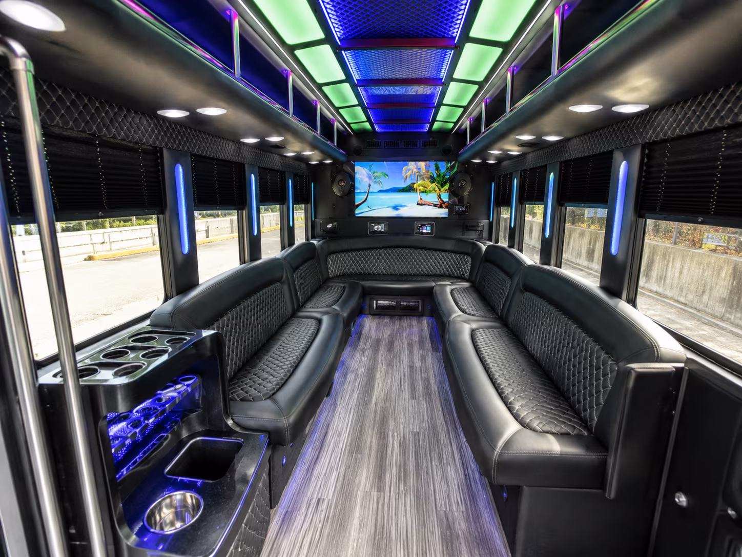 San Jose Winery Tour & Pub Crawl Transportation party bus exterior