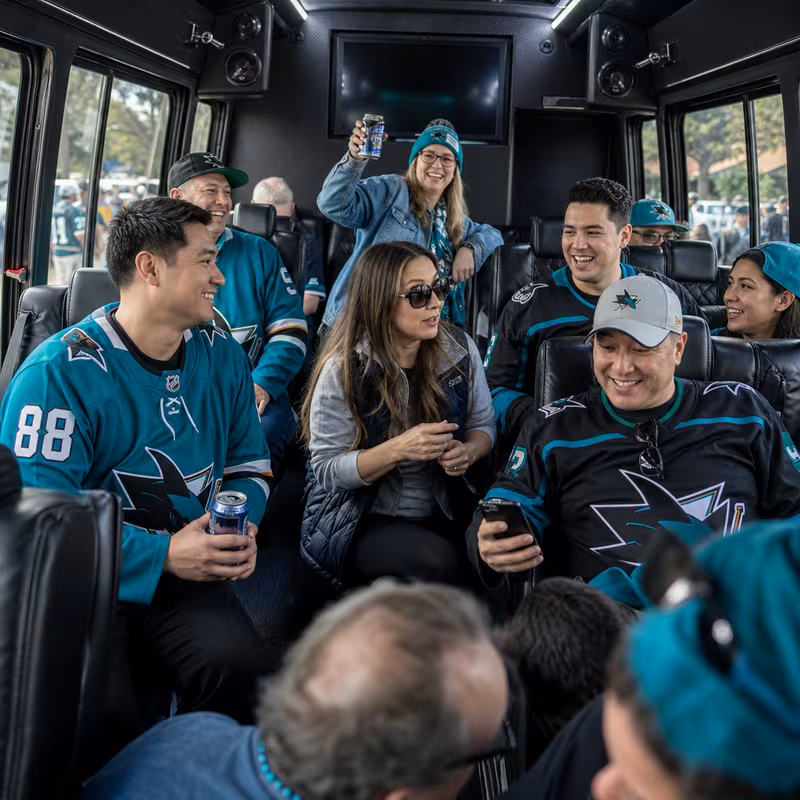 San Jose Sporting Event Transportation fleet vehicle