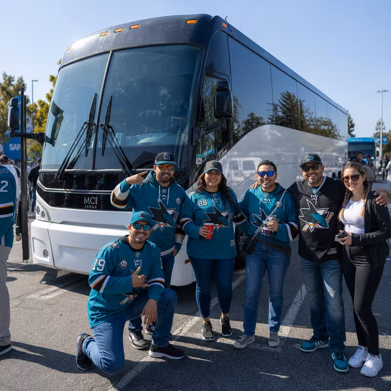 Passengers loading luggage while boarding an San Jose group shuttle