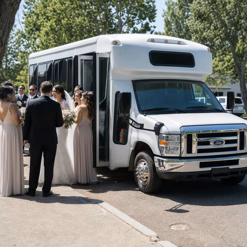 San Jose Wedding Transportation fleet vehicle